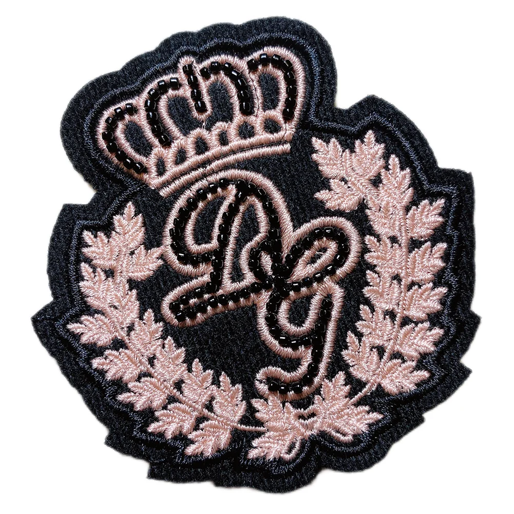 Iron on Embroidery Mini Heart and Fruit Logo Clothing Custom Embroidered Patches for Kids and Baby