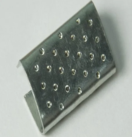 
PET strapping seal making machine pet metal Serrated Metal PET Strap SealEngraved semi-open strapping seal buckle making machine 