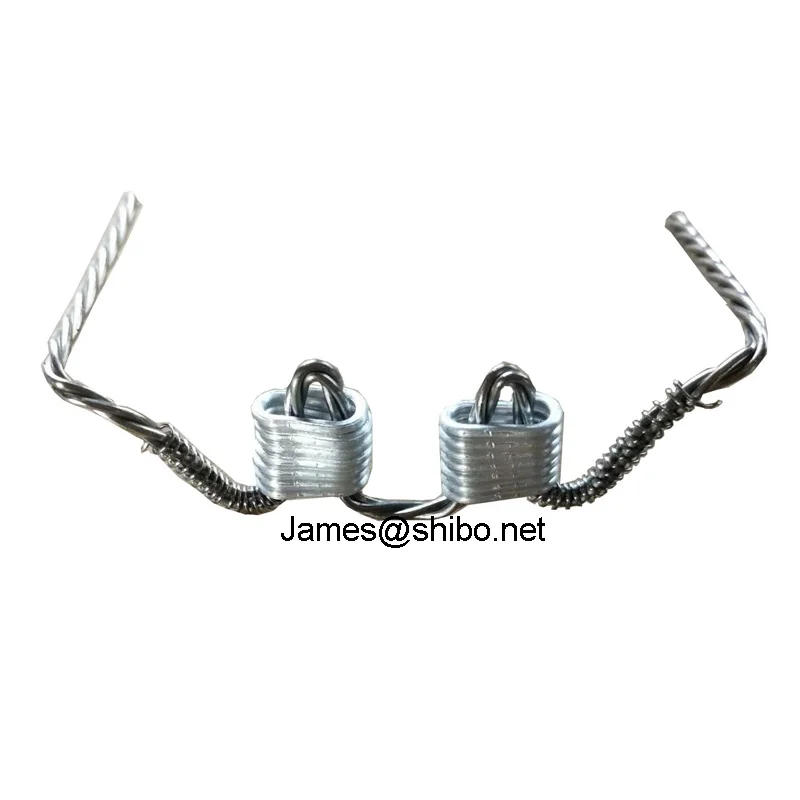 W shape tungsten evaporation spiral wire filament