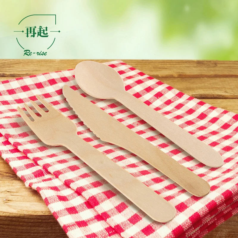
Manufacture Taster Utensils flatware sets wooden fork and spoon 