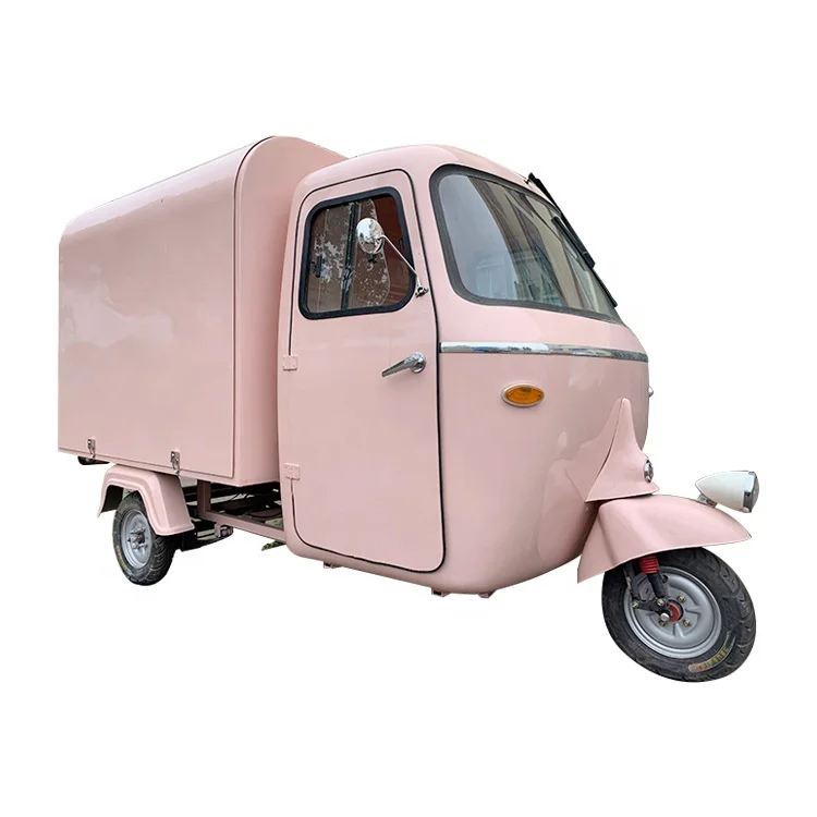 Hot Sale Bread Donut Sushi Waffle Electric/Gasoline Tuk Piaggio Ape Truck Coffee Kiosk Cart For