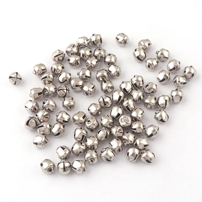 Gold/Silver Small Mini jewelry Jingle Bells Pet Hanging Metal Bell Wedding Christmas Decoration Accessories Bells For Crafts-6mm