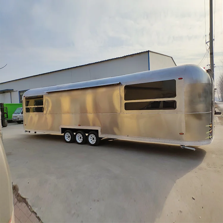 Best Price Grill Fryer Professional Food Vending Trailer Ice Cream Cart Street Mobile Kitchen Airstream Food Trailer