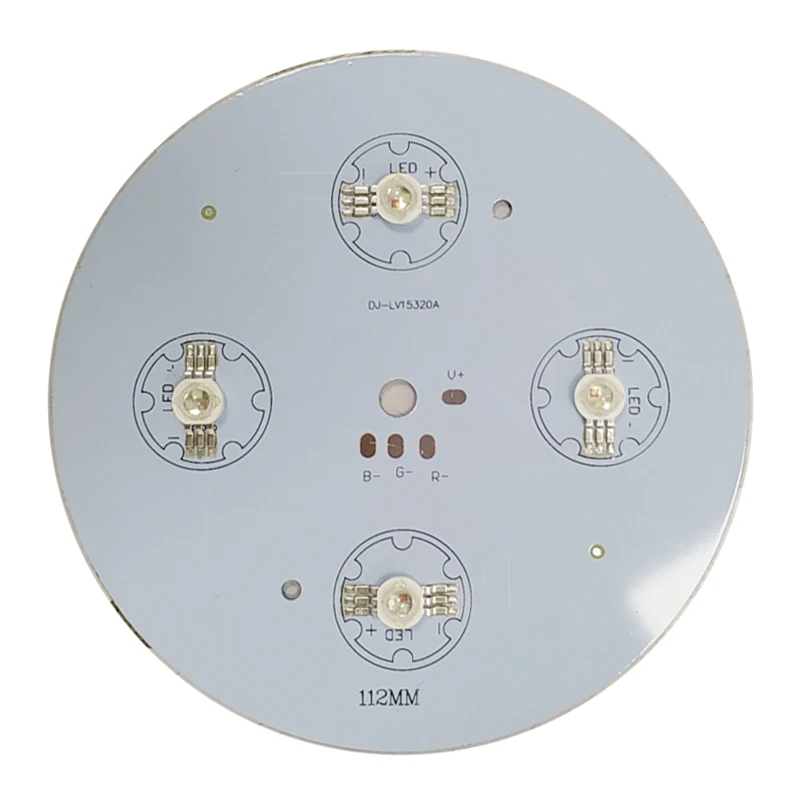 Custom aluminum 6x3w waterproof full color changing led light fountain