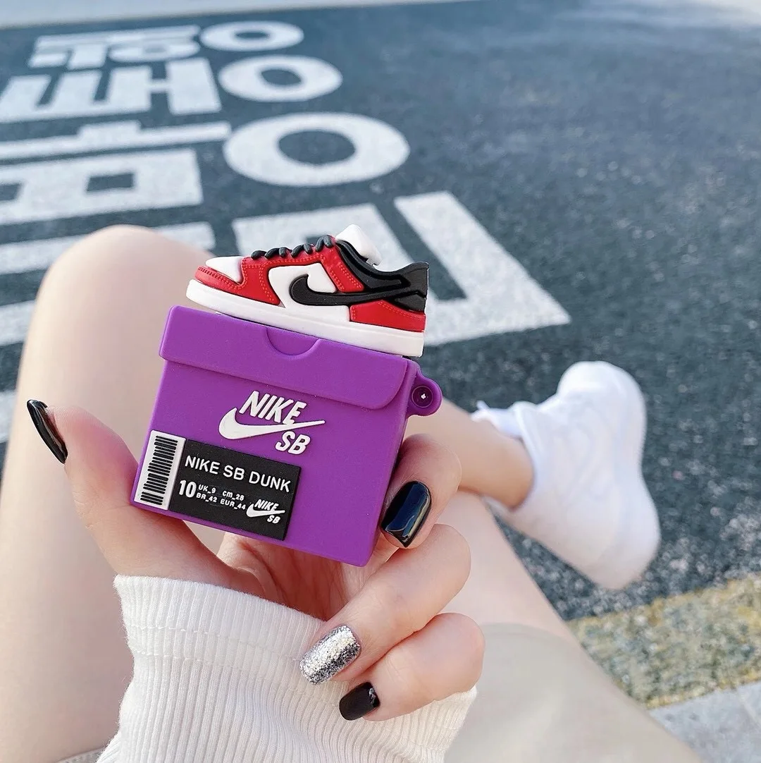 
2020 Fashion silicone shoe box style Airpod case For Airpods pro case For design Airpods case 