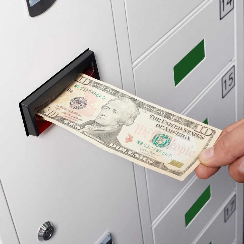 
Restaurant cell phone charging station / cellphone charging locker cabinet 