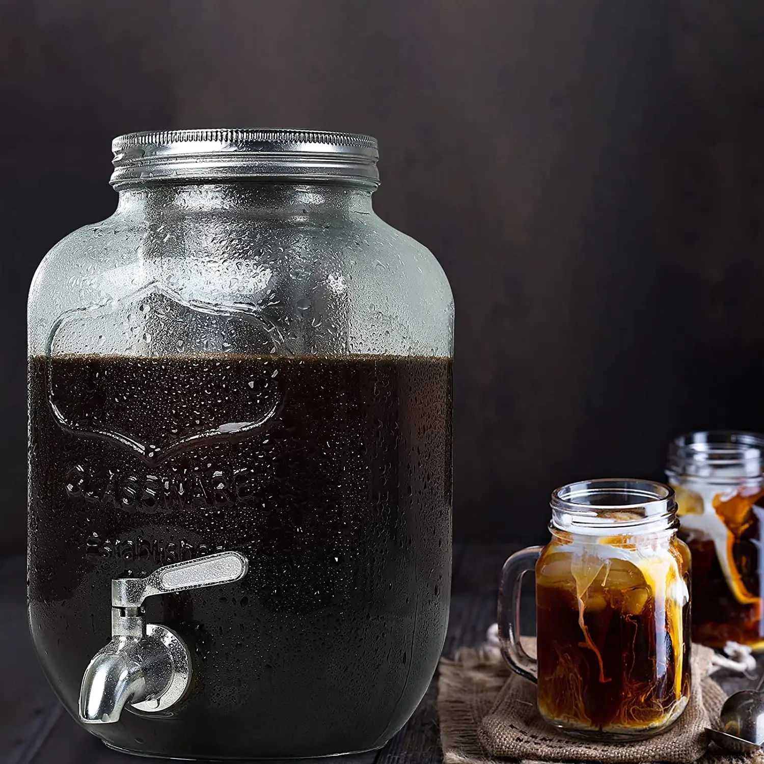 Customized Logo Barista Tools 1 Gallon Bottle Dripper Pour Over Ice Large Coffee Cold Brew Coffee Maker