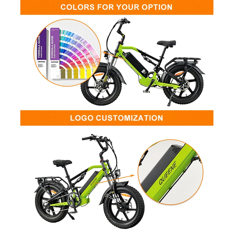 OEM Long Range Lithium Battery 7 Speed 48V 2 Seat City Step Through Fat Tire Ebike 1500w Electric Bike