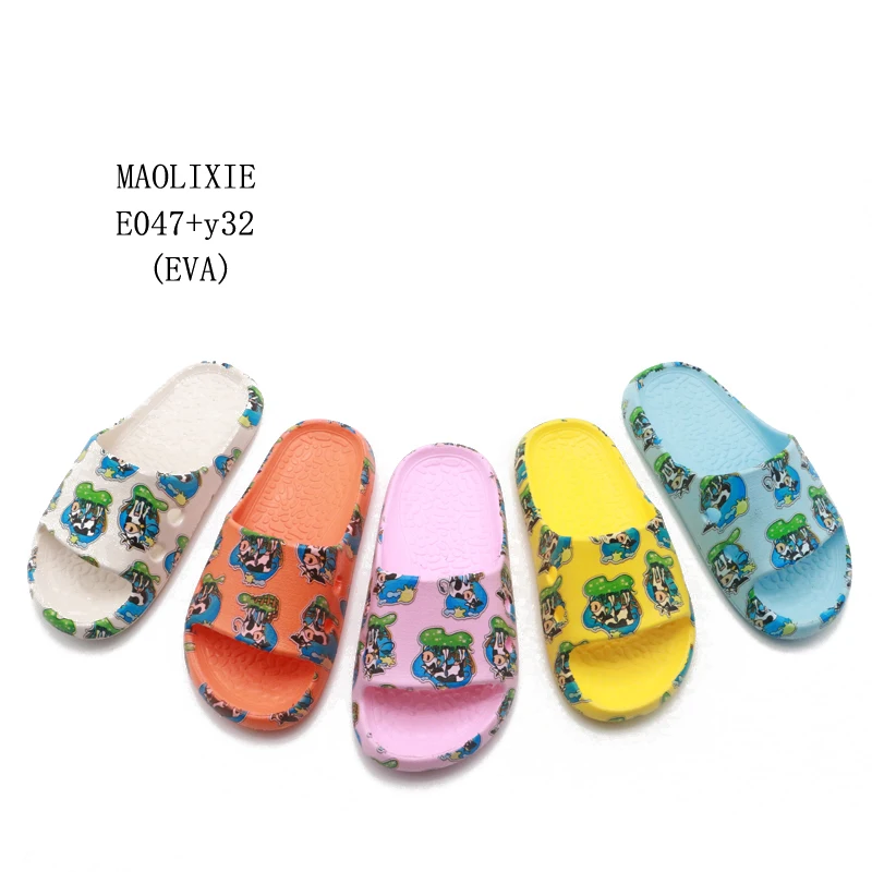 Light EVA Injection Safe Good Price Baby EVA Slides Shoes Home Cute Children Kids Slide Slippers