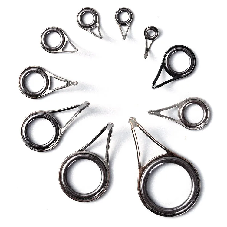 Booney multiple choices diy fishing rod building guides and tips stainless steel guides ring