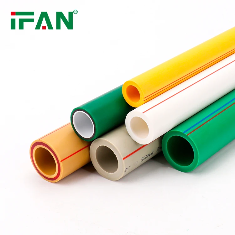 IFAN Manufacturer OEM ODM PPR Pipe 20mm-160mm Hot and Cold Water Supply Plastic Tube Tubo Plumbing PPR Pipes