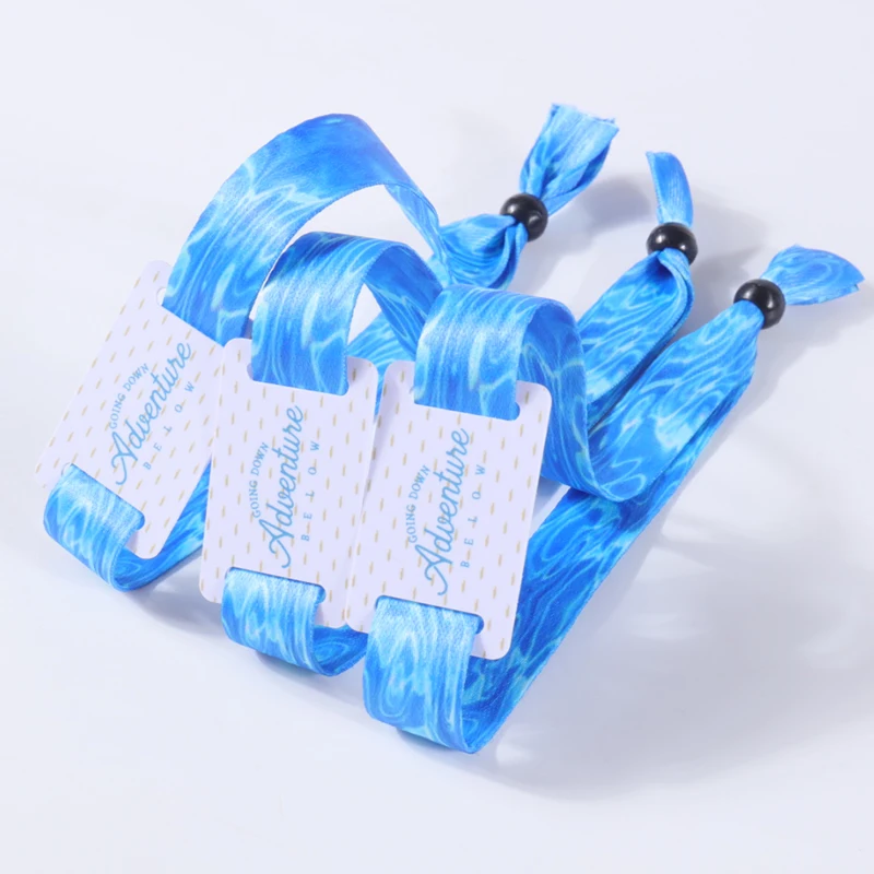 Ticket Festival Cloth RFID Wristband Customized Woven Heated Transfer Cloth RFID NFC Wrist Band Wristband