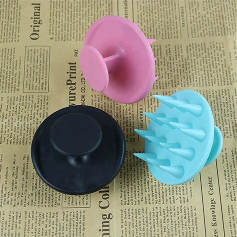 Custom Logo Bath Shower Scrubber Waterproof Soft Silicone Baby Hair Head Scalp Massage Shampoo Brush for Newborn