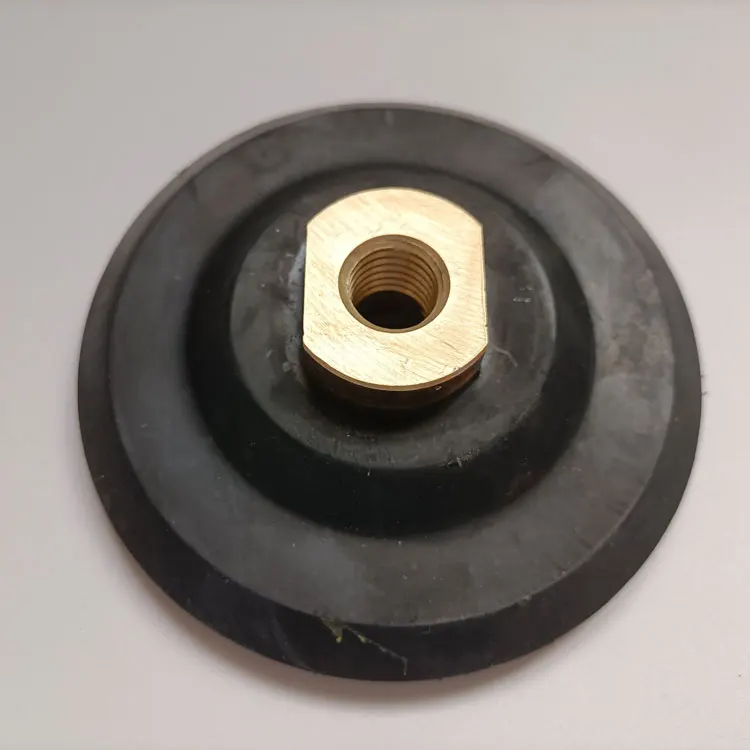 M14 Thread Flexible Back Rubber Backer Pad For Diamond Polishing Pads