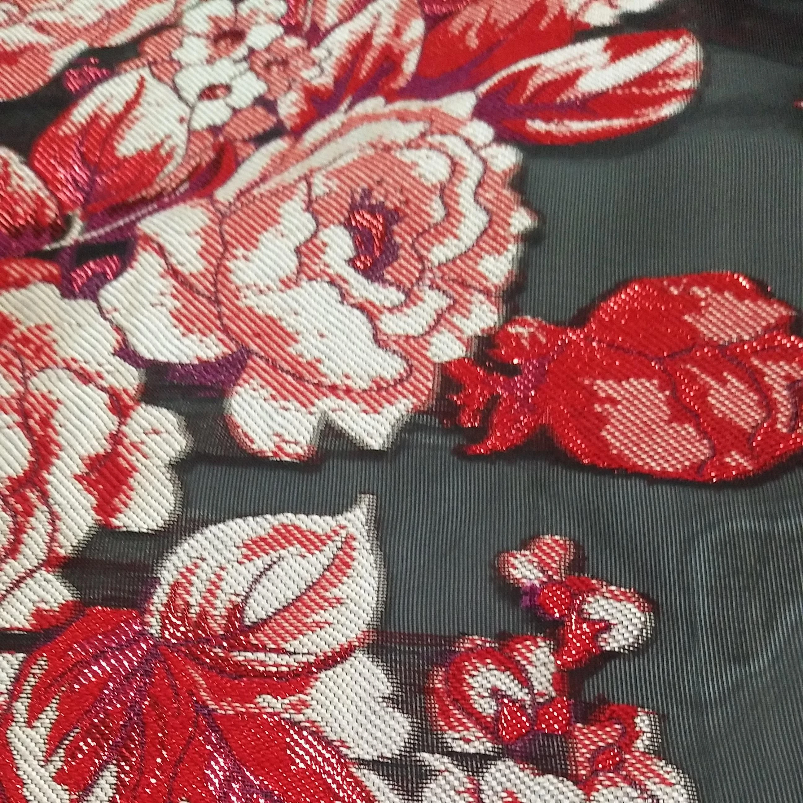 Яркая шелковая ткань из органзы 30d * 50D + 150D + r32s + 130d, шелковая ткань для одежды