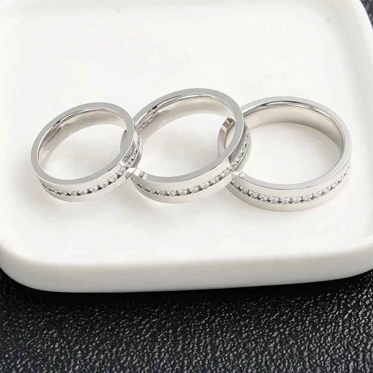 
High quality jewelry 18K Gold Plating Silver 925 Jewelry Sterling Silver Couple Wedding Bands Rings 