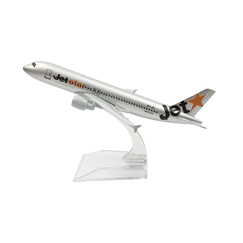 Novelty Gifts Scale 1:400 16cm Airbus A320 Jetstar Airways Cheap Airbus A320 Airplane Model