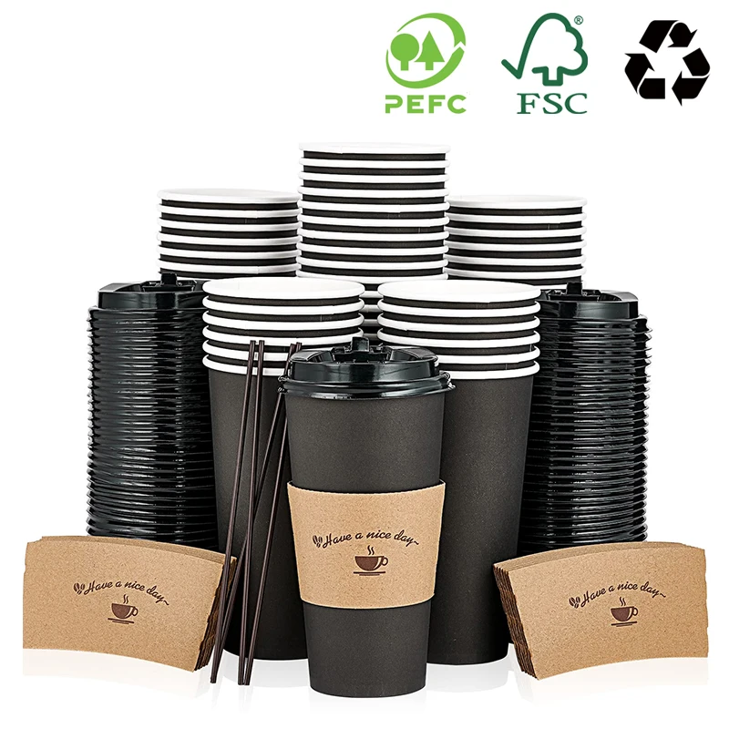 Hot Selling Disposable 7oz Paper Vending Coffee Cups Wholesale Biodegradable paper Cups