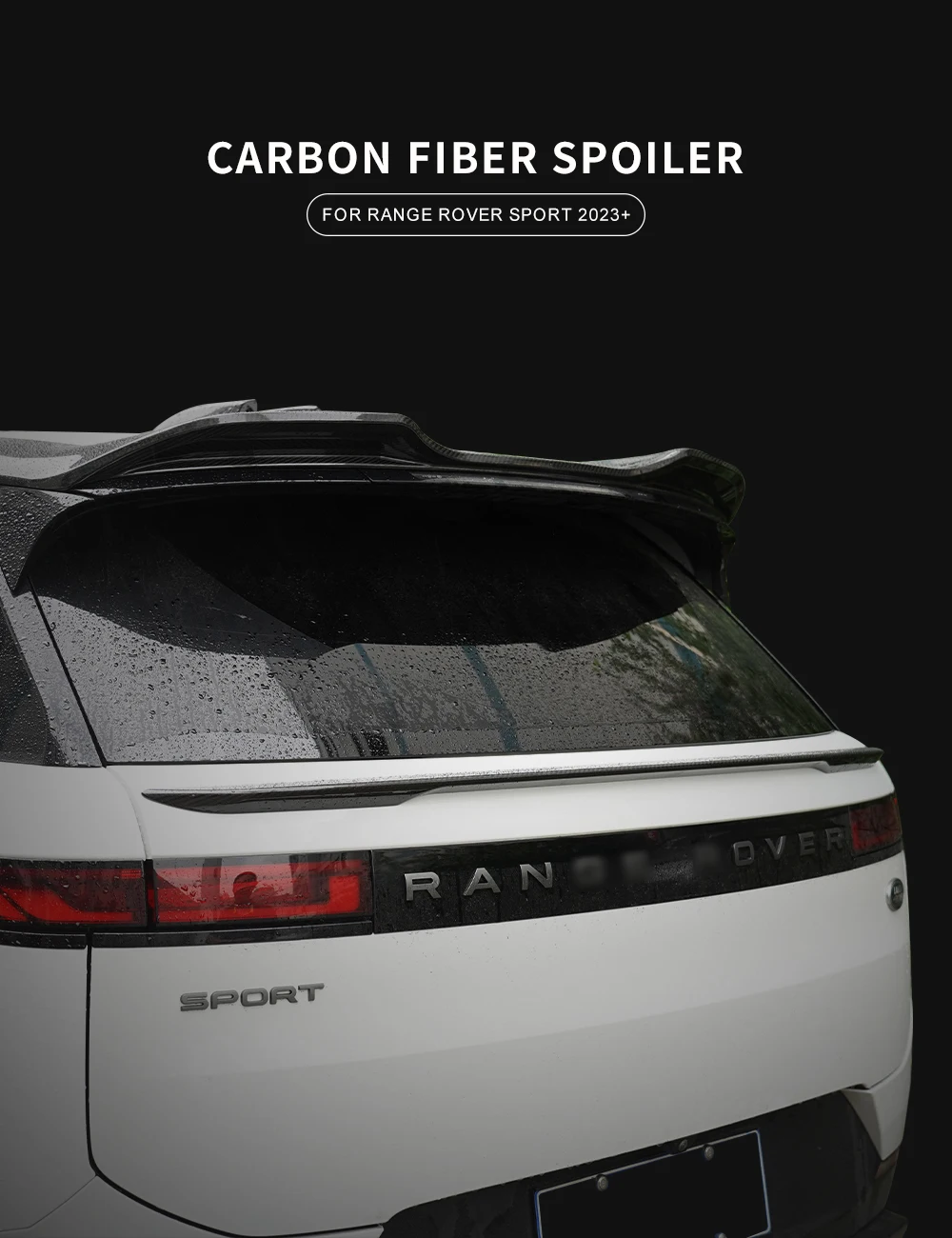 Wholesale Body Kit Carbon Fiber Rear Roof Spoiler Wing For  New Range Rover Sport 2023 Rear Spoiler