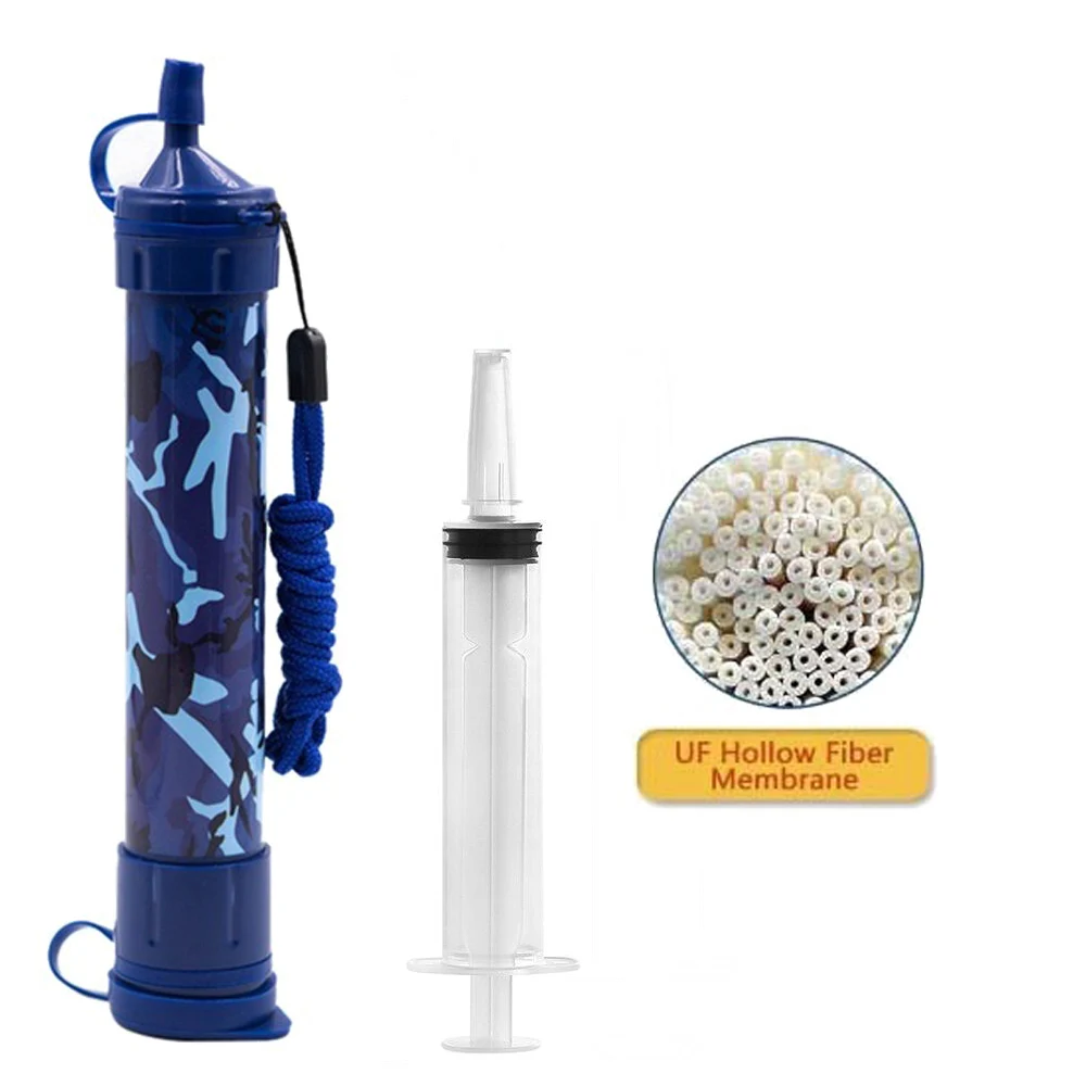 Camping Hiking Survival Water Filter Straw Personal Water Purifier Filtration Straw Emergency Outdoor Gear