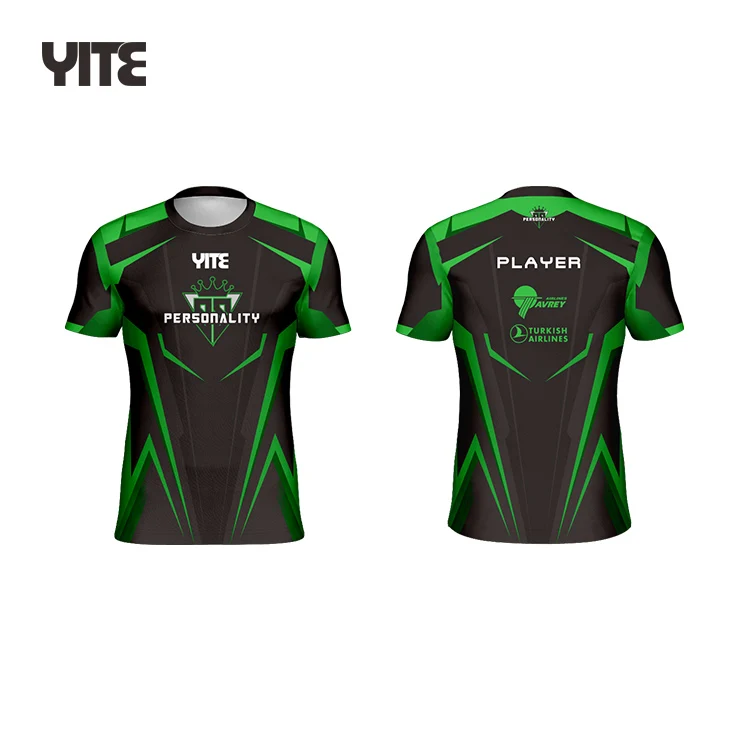 New design custom sublimation esports jerseys personnalise esports gaming jersey clothing design esports shirt