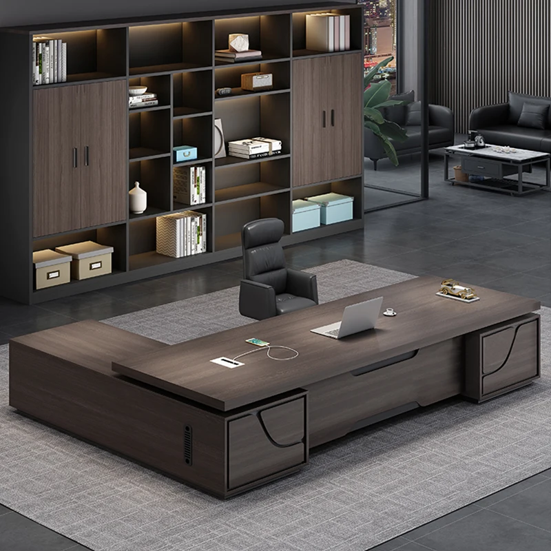 New design office furniture  Ceo Executive Office Desk Manager L Shape Furniture Boss Table