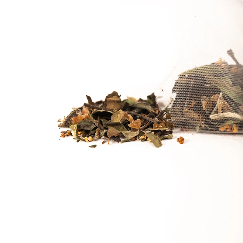 Custom Chinese Health Organic Herbal Silver Needle Slim Tin Osmanthus White Tea