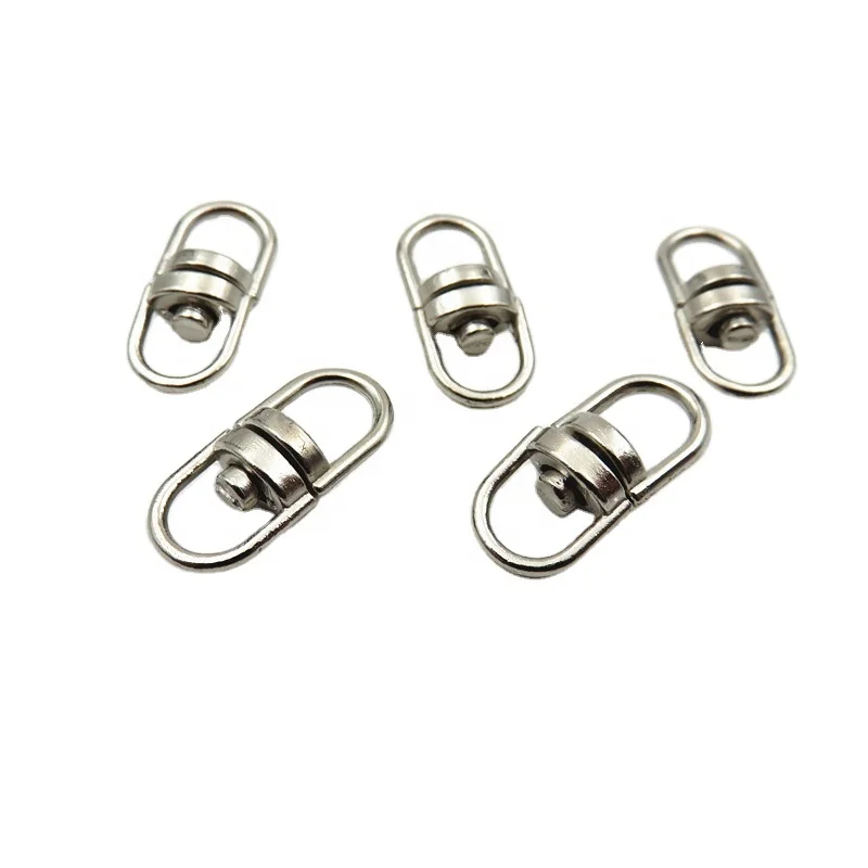 Metal rotating keychain 8-shaped small metal rotating keychain for key hook
