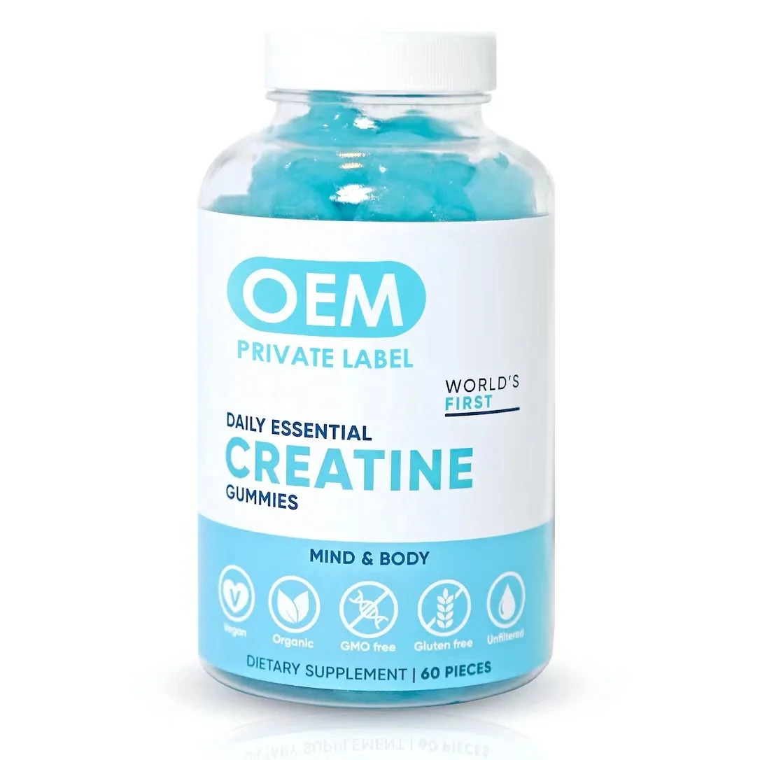 OEM Gym L Carnitine 1000mg Gummy Pre Workout L-Carnitine Supplement Vitamin Creatine Monohydrate Increased Energy Weight Gain