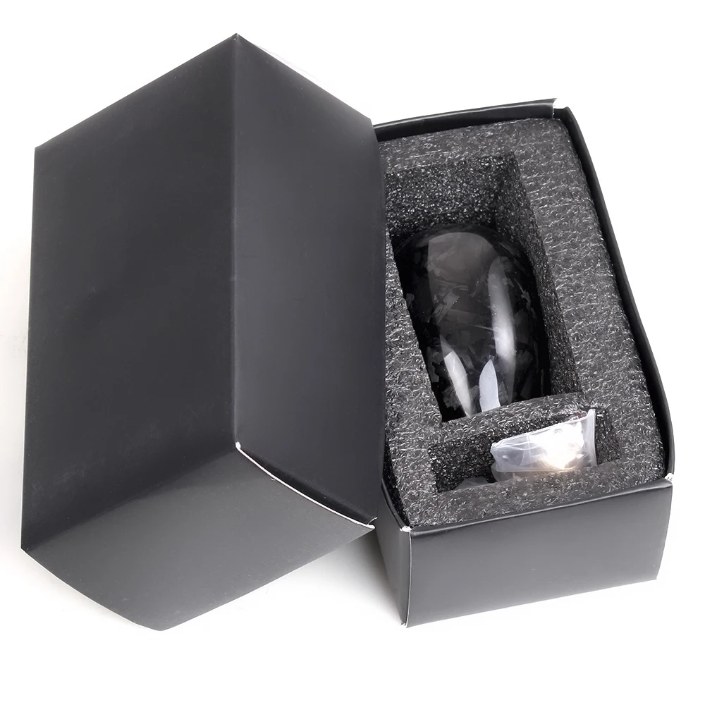 Universal Cylindrical Forged Carbon Fiber Shift Knob With M8 M10 M12 Adapter