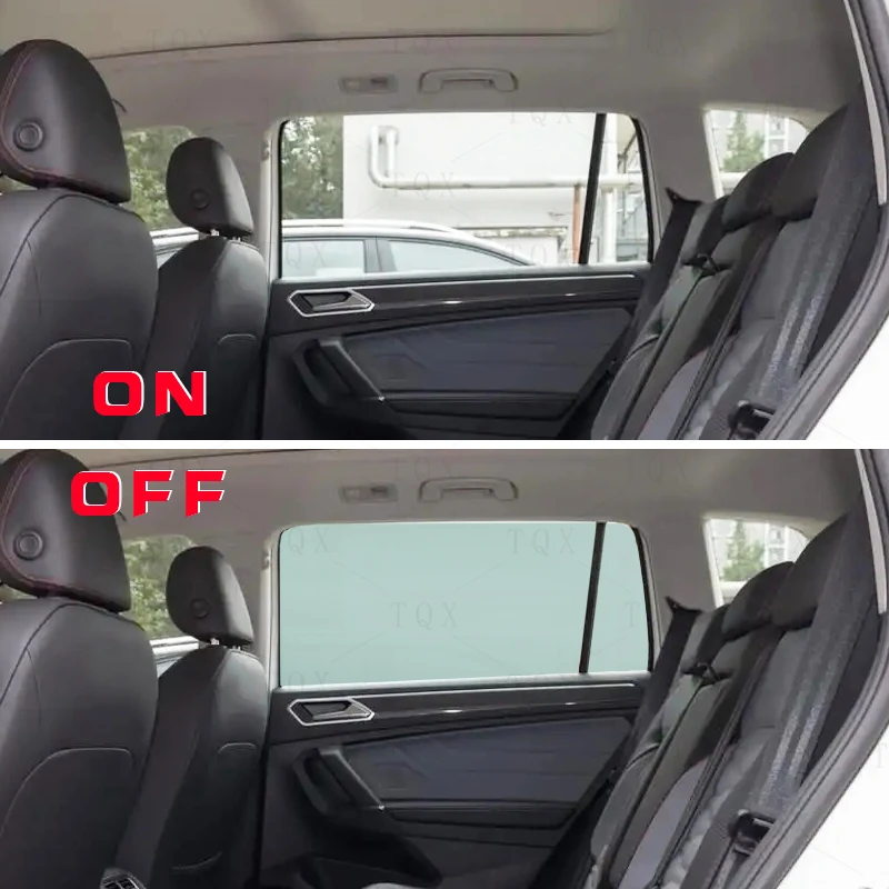 Смарт-пленка на окно автомобиля с изменяющимся цветом, Электронная самоклеящаяся пленка серого и черного цвета, переключаемая, для конфиденциальности, Затемняющая стеклянная пленка PDLC