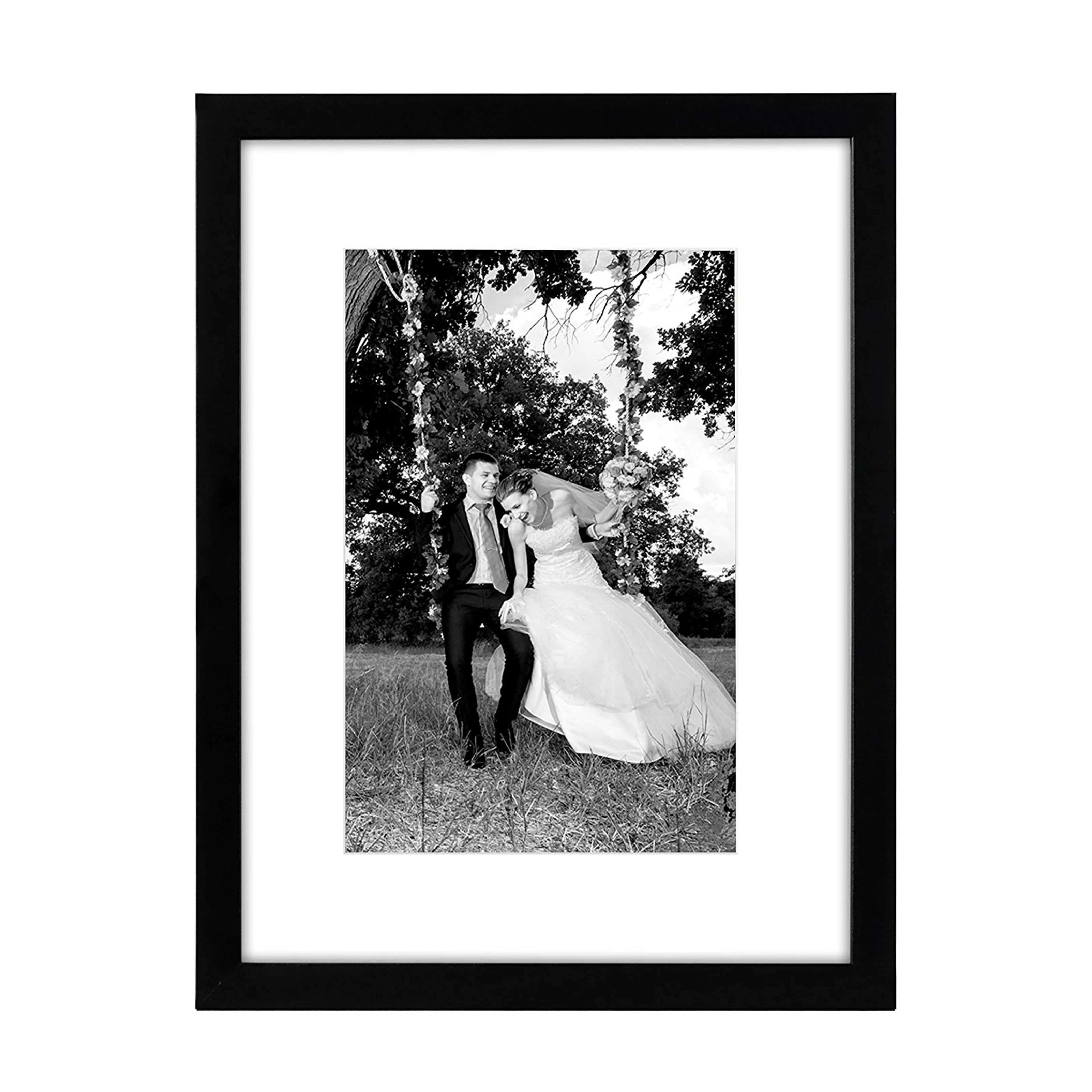  Настенное крепление черная фоторамка оптом/фотографии дисплея 8x10 с ковриком или 11x14 без