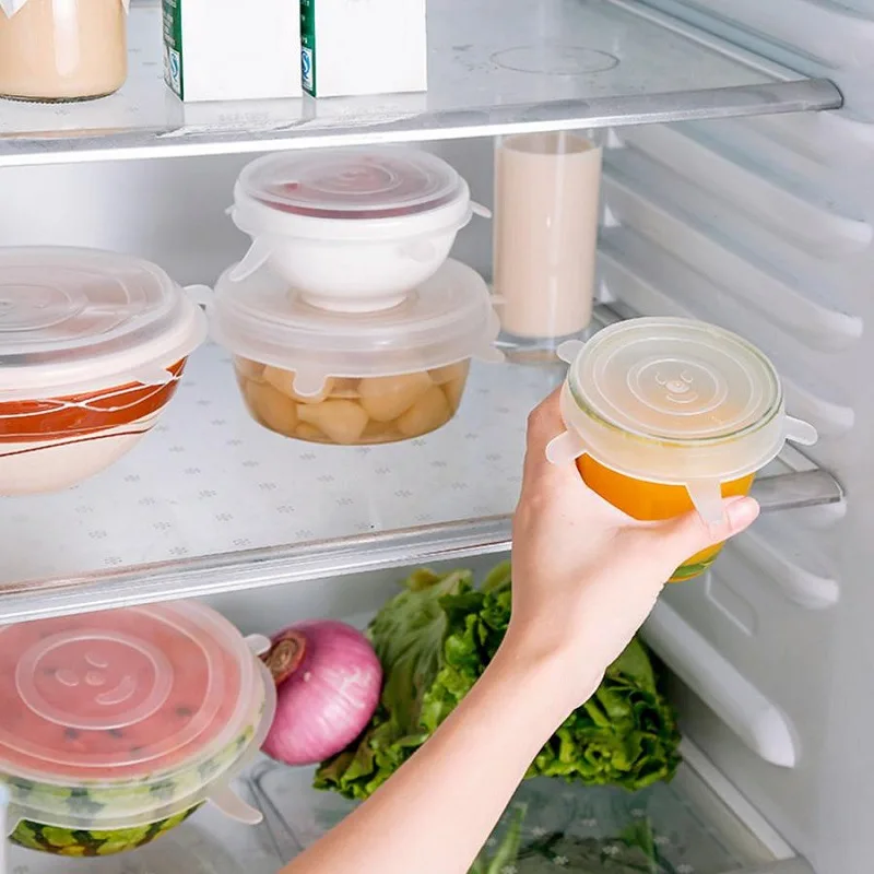 Hot Sale household 100g Reusable Food Grade Preservative Stretch Film Stretch Silicone Food Covers