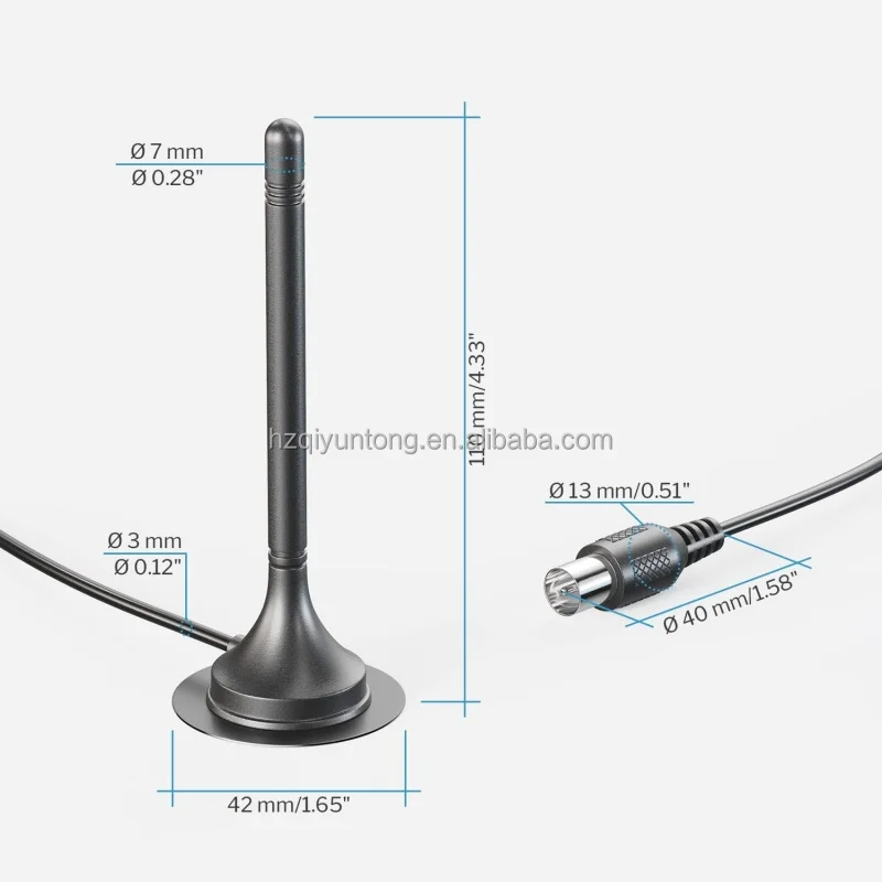 DTA-180 DVB-T TV Antenna Freeview HDTV 30DB Indoor Digital4K/1080P Antenna Aerial Booster For DVB-T Antena TV HDTV Box Cable