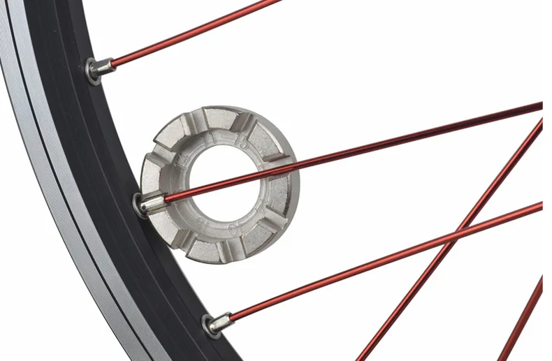 Bicycle Spoke Wrench Nipple Bike Torque Wrench 8Way Wheel Spoke Bicycle Repairing Tool