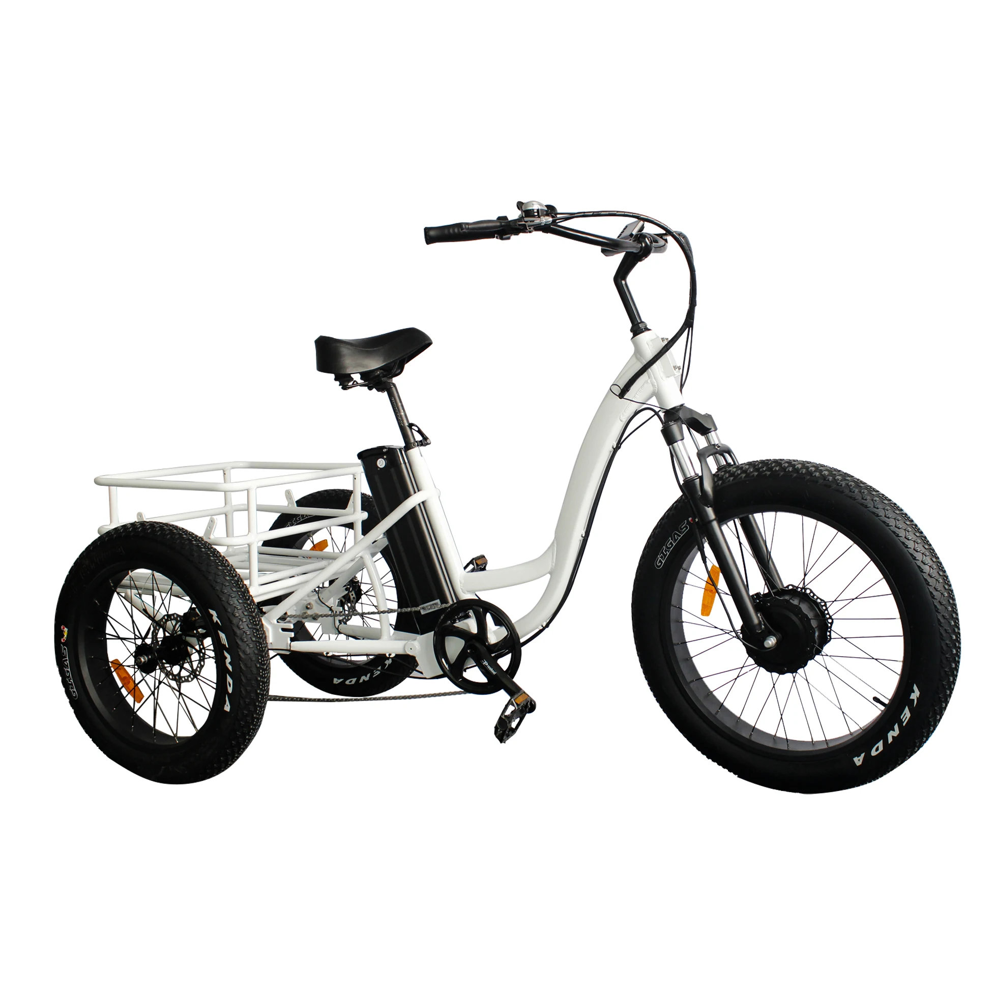 48v 1000w mid drive electric trike cycle tour ebike for rental bicicleta electrica tandem tricycle cargo