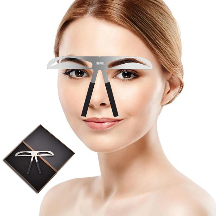 Permanent Makeup Tattoo eye measuring ruler microblading eyebrow stencil