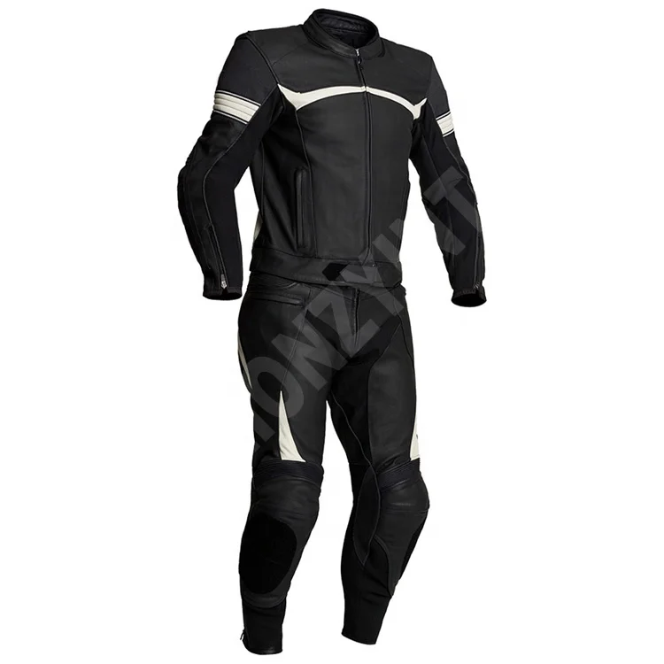 Lionzy International Hot Sale Cowhide Leather 2 Piece Custom Motorcycle Racing Suit with CE Protection and Aerodynamic Hump