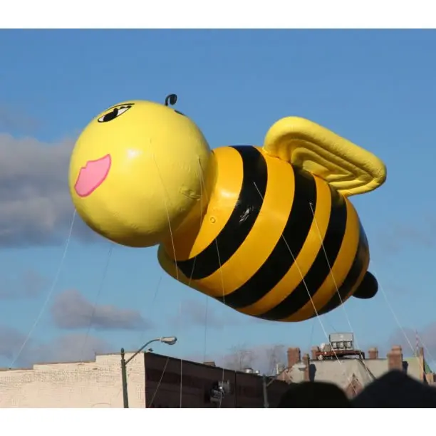 Wholesale inflatable bee balloon LED Lighting Inflatable Bee Cartoon Sculpture Giant Cartoon Bee for Advertising