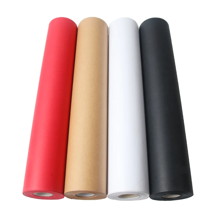 YOHPACK Custom Gifts Wrapping Value Packing Fully Recyclable Paper Roll Brown Kraft Paper Jumbo Roll For Arts