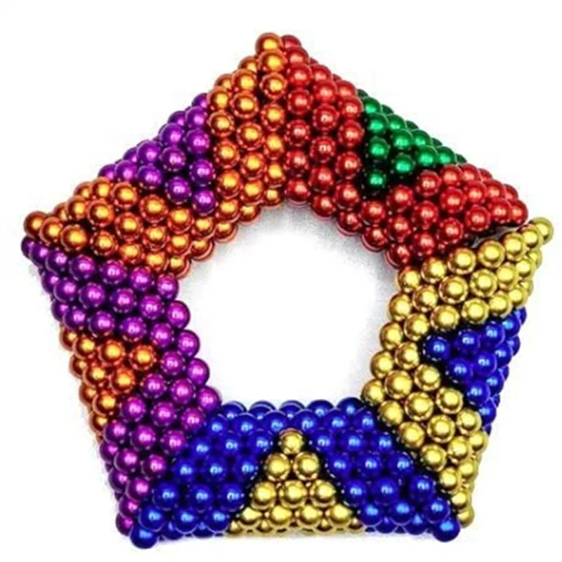 2021 Hot sale 5mm Green Neodymium Magnet ball Cube 216 pcs BuckBall blocks magnetic balls Fidget Educational Toy
