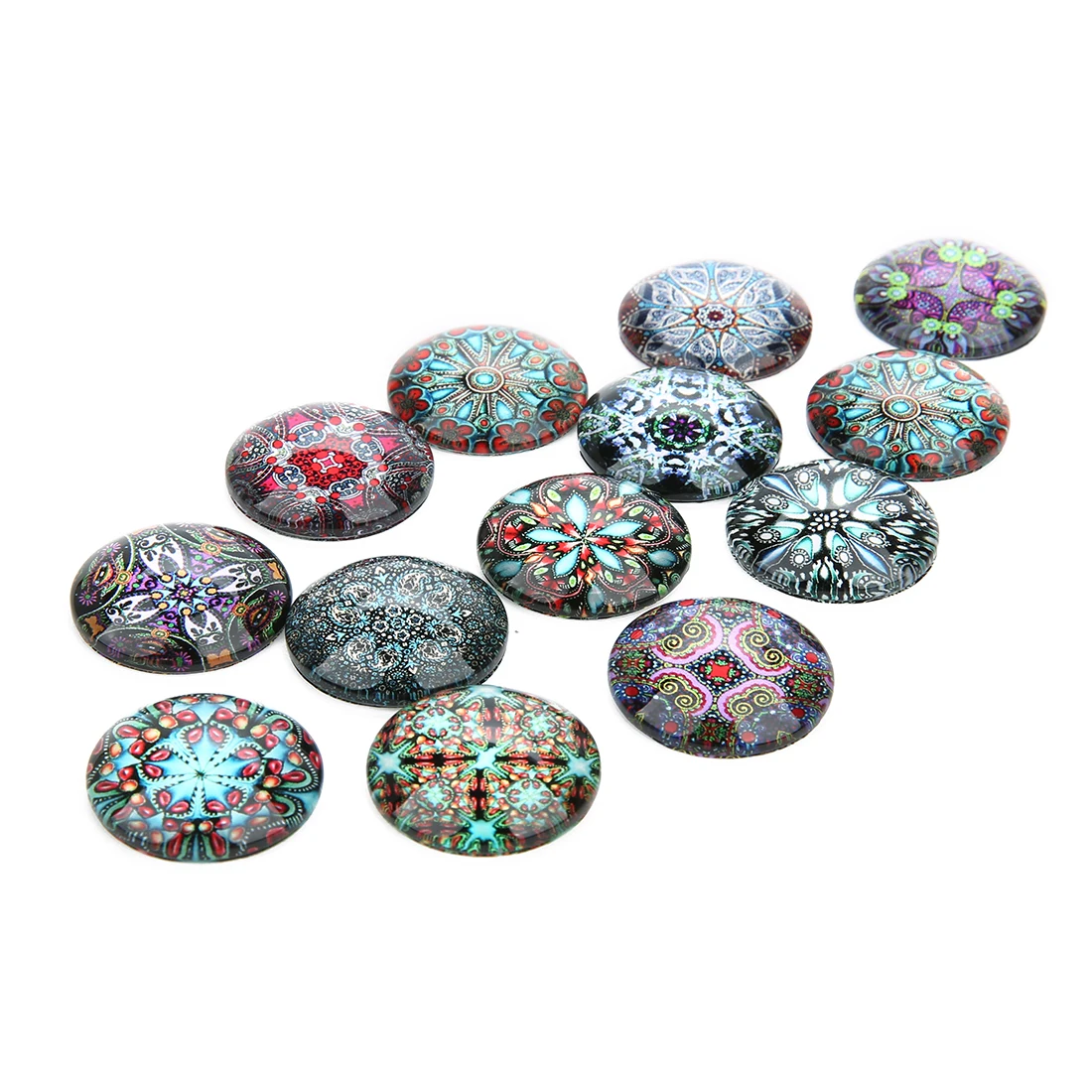 10pcs 20mm And 25mm New Fashion classical Mixed Handmade Photo Glass Cabochons Pattern Domed Jewelry Accessories Supplies