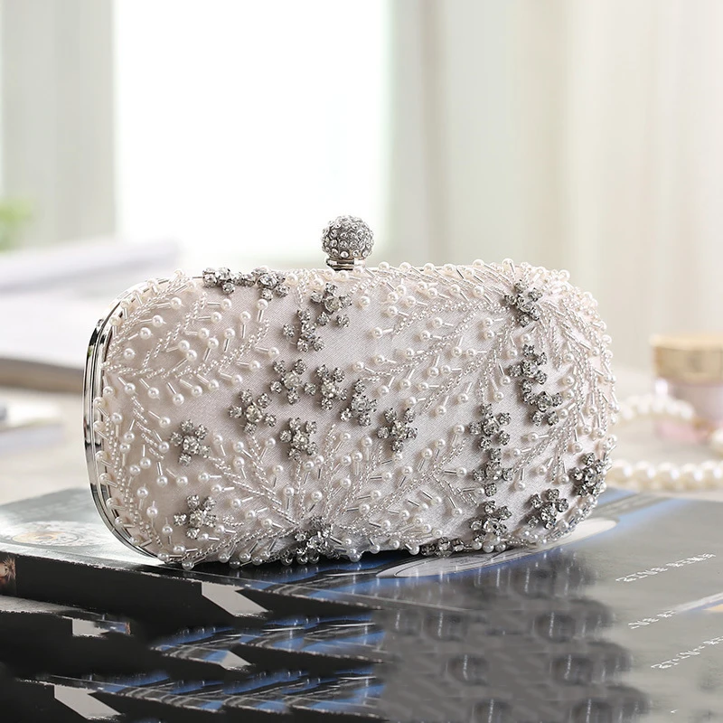 
High demand products hat and purse sets handbags luxury ladies clutches for wedding party women dinner beaded evening bag 
