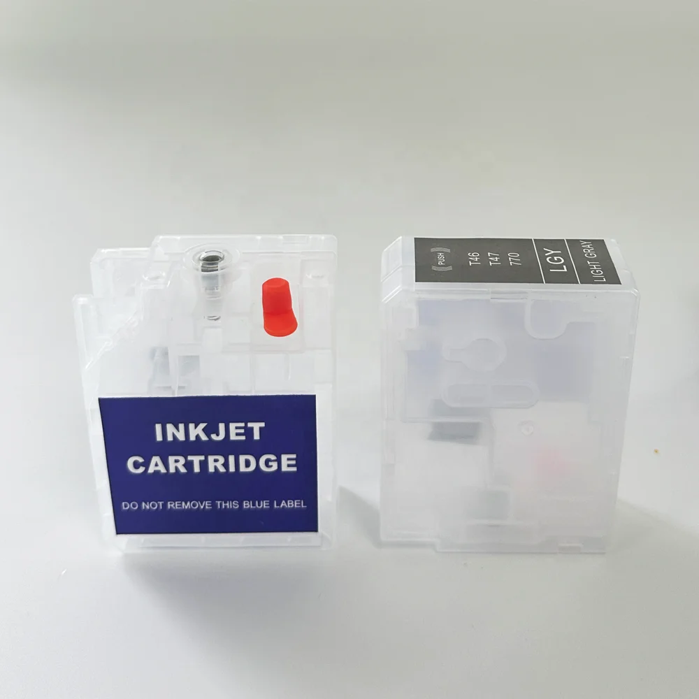 WEL-TRY Llenar el cartucho for Epson SureColor P700/P708/P900/P906/P908 t46 t47 Cartridge MBK Dye Ink Refillable cartridge Empty