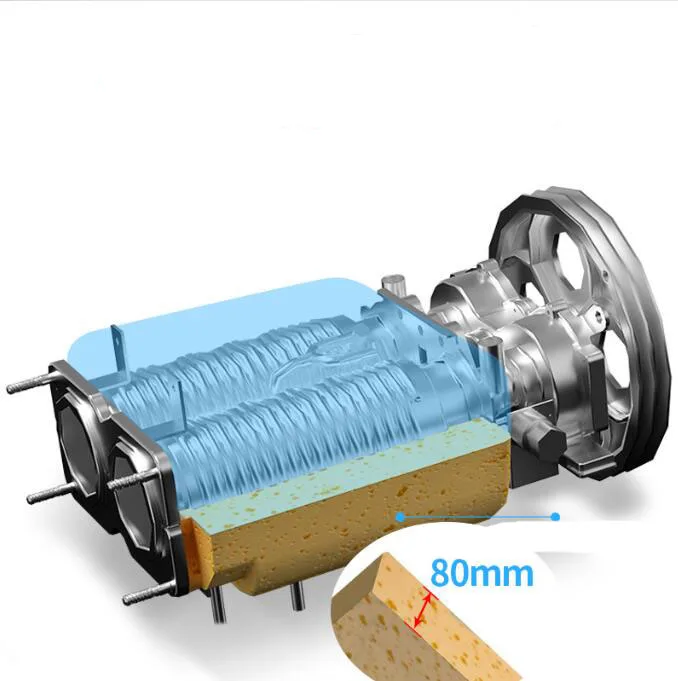 Ice cream machine desktop three colors soft ice cream machine commercial small ice cream machine stainless steel body