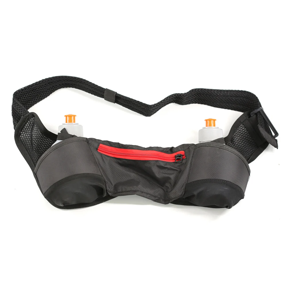 Outdoor Nylon Waterproof Hiking Cycling Hydration Running Belt Waist Bag Custom Sport Fanny Pack With Water Bottle Holder