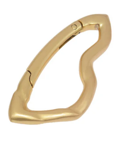 high quality wholesale metal zinc alloy spring ring special-shaped carabiner big size key holder key ring