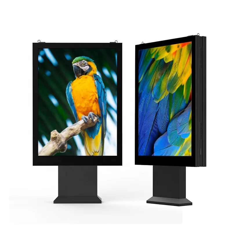 Outdoor Aluminum Profiles Digital Signage And Displays 3d Anti Glare Led Billboard Outdoor Advertising Lift Off Door