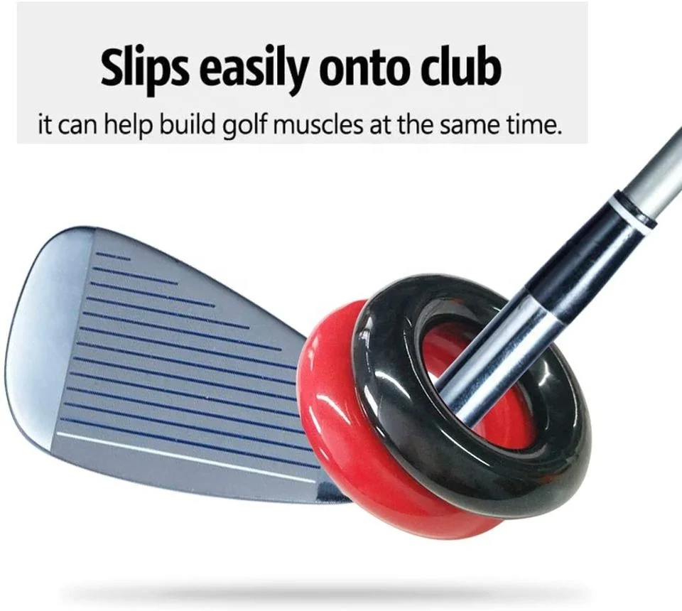 Wholesale Custom Golf Club Swing Weighting Ring Round for Golf Swing Speed Practice Trainer Golf Training Aid  Practice Tool