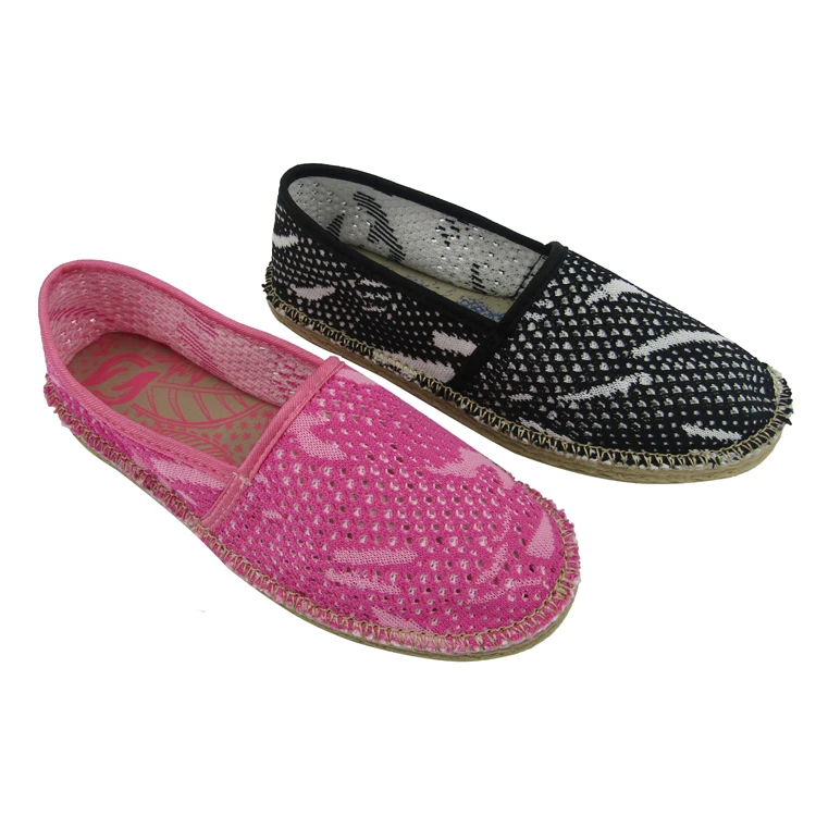 
Loafer Flat Upper New Design Hot On Wholesale Women Custom Espadrilles Canvas Casual Shoes 